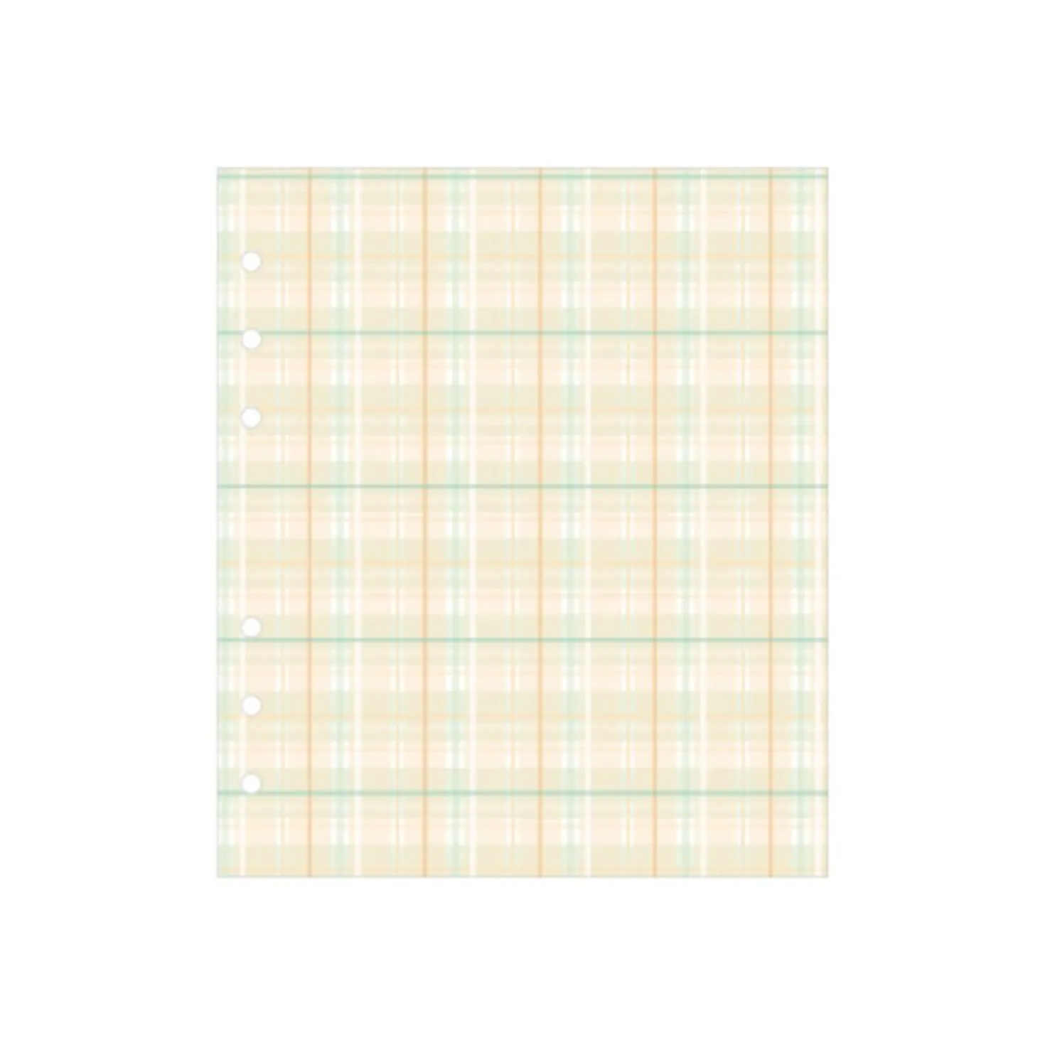 Check Pattern 6 Ring A6 Wide Note Refill