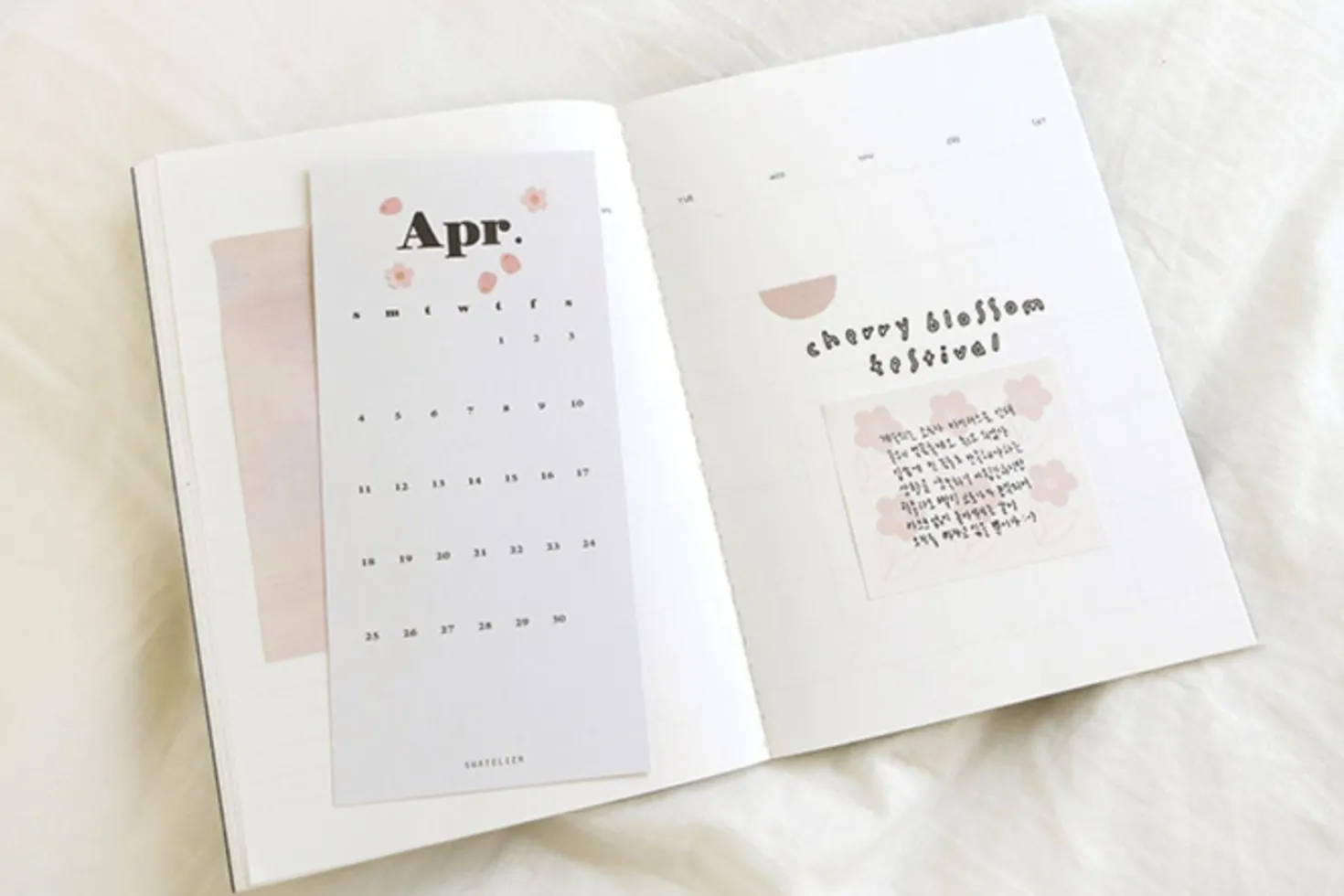 Cherry Blossom Daily Plan Sticky Note