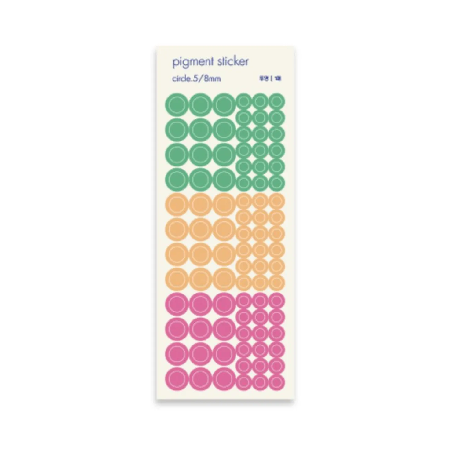 Circle Pigment See-through Sticker