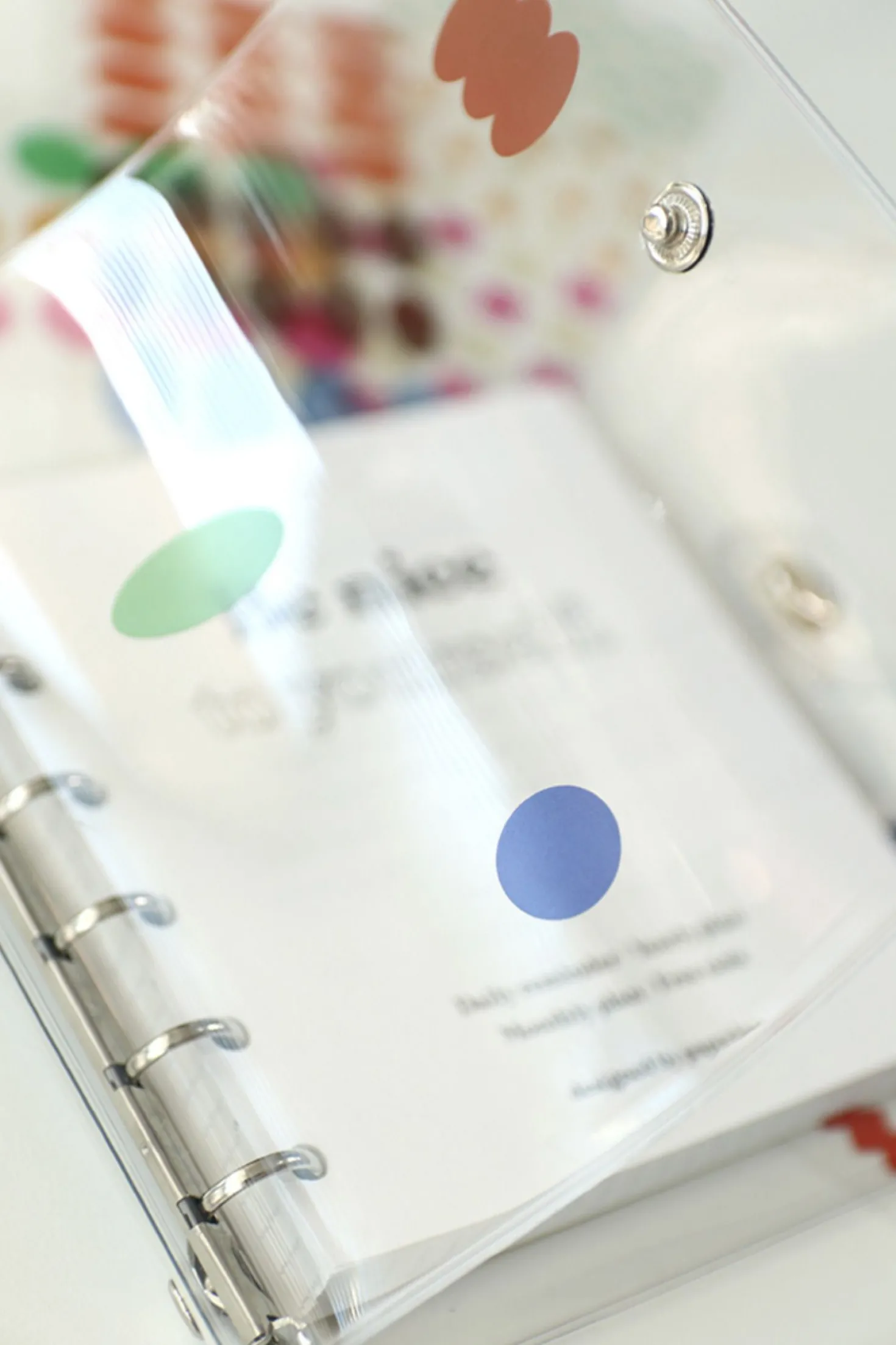 Circle Pigment See-through Sticker