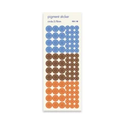 Circle Pigment See-through Sticker