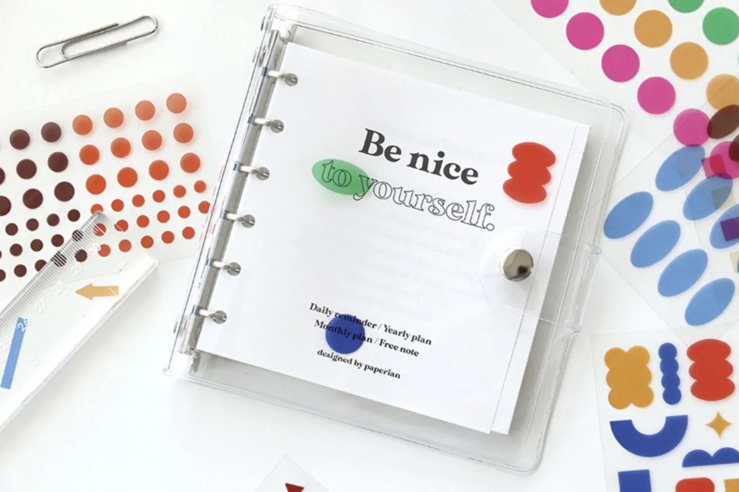 Circle Pigment See-through Sticker