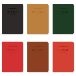 Classic Genuine Leather Lined Notebook