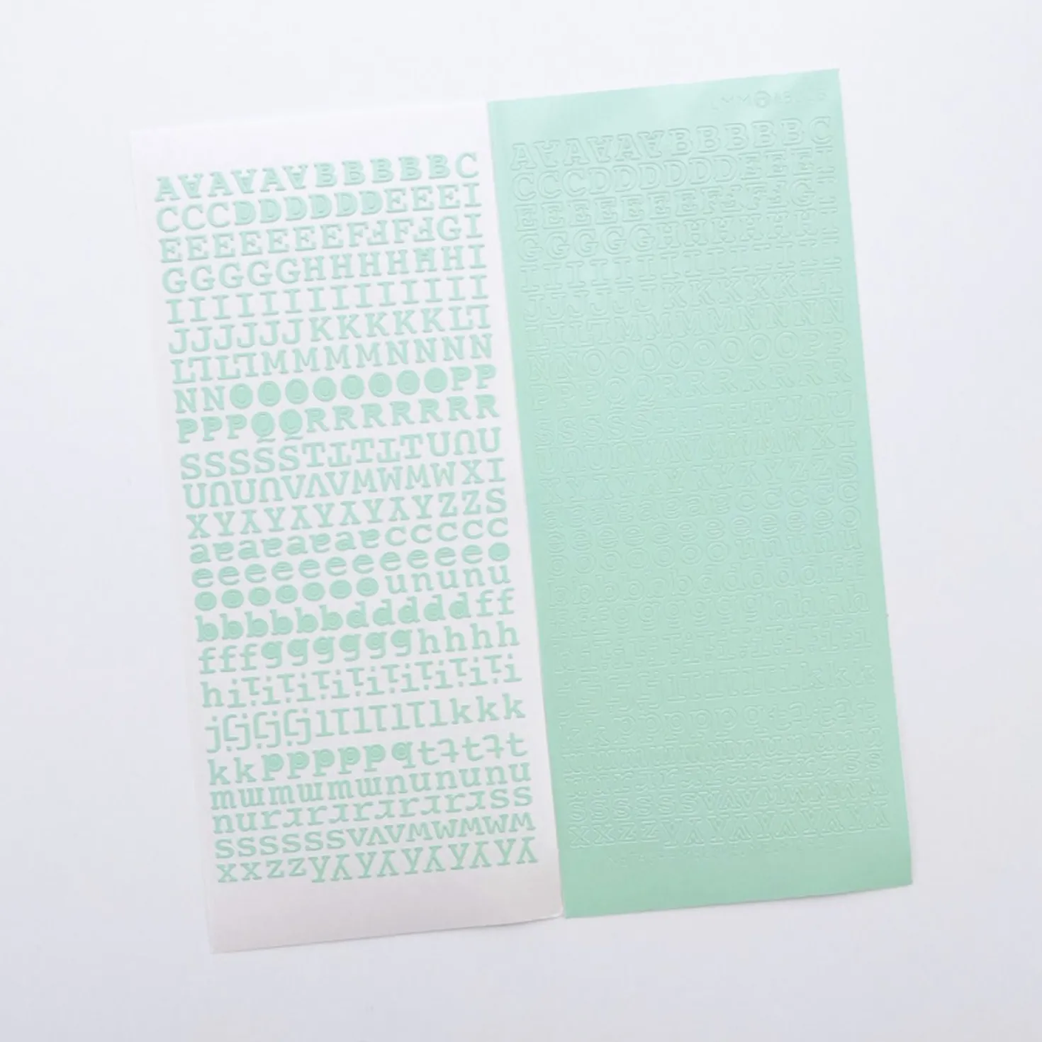 Classic Typo Alphabet Slim Sticker