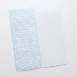 Classic Typo Alphabet Slim Sticker