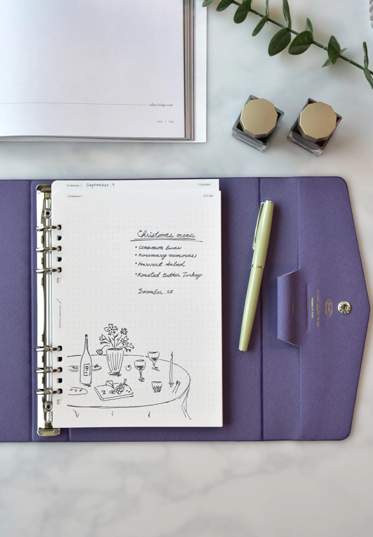 Classy Gentle 6 Ring A5 Binder v2