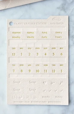 Classy Leather Index Sticker
