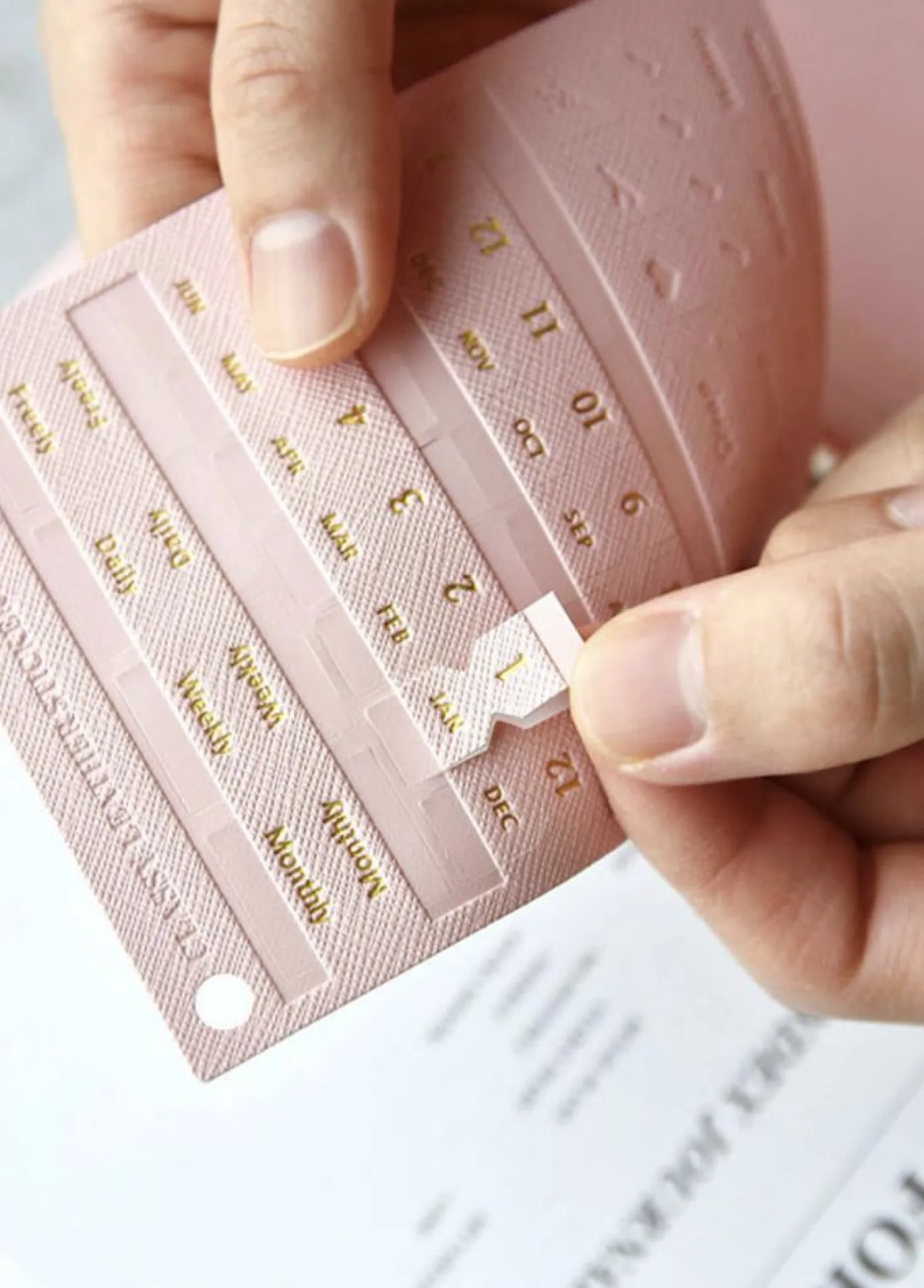 Classy Leather Index Sticker