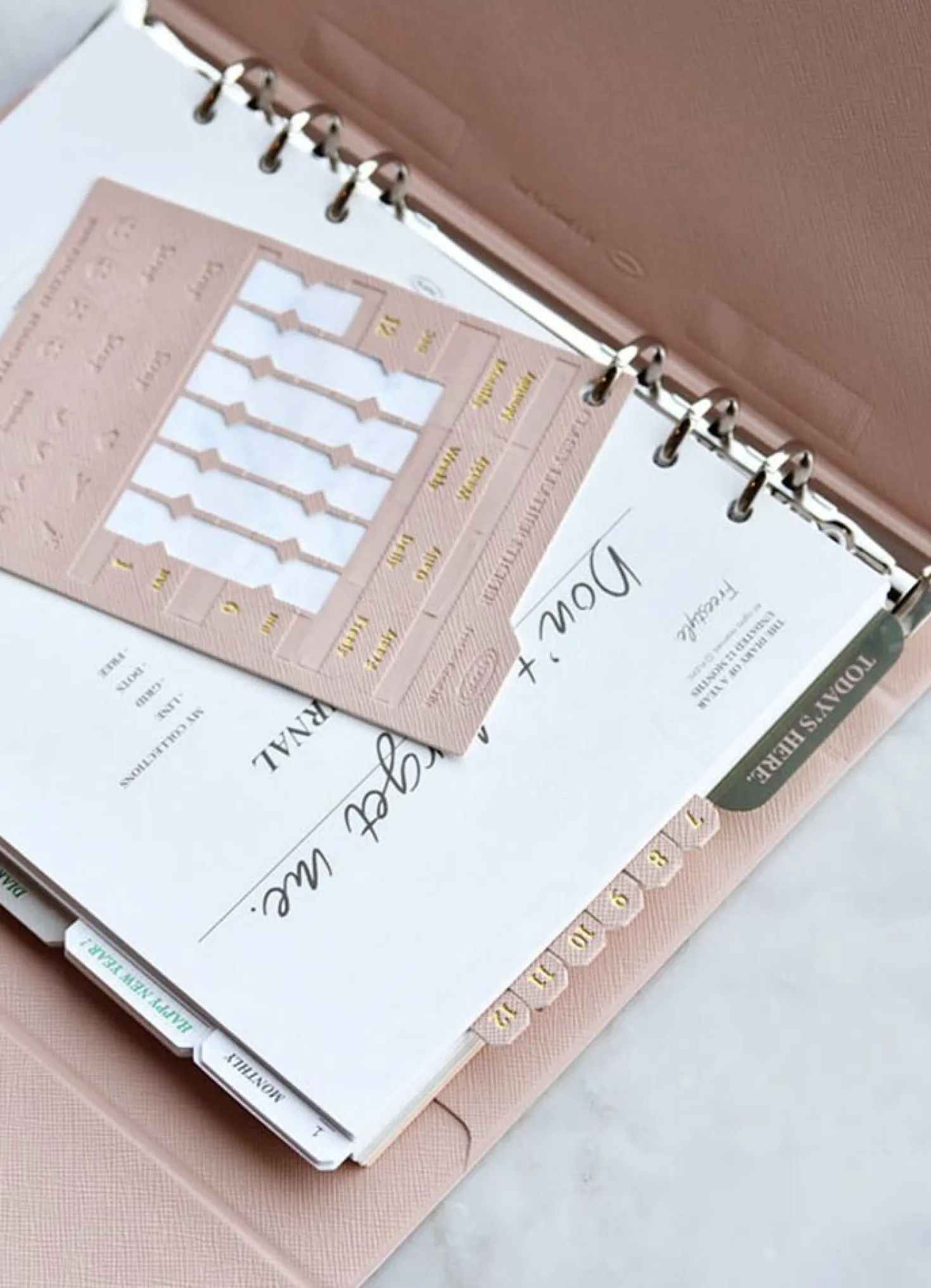 Classy Leather Index Sticker