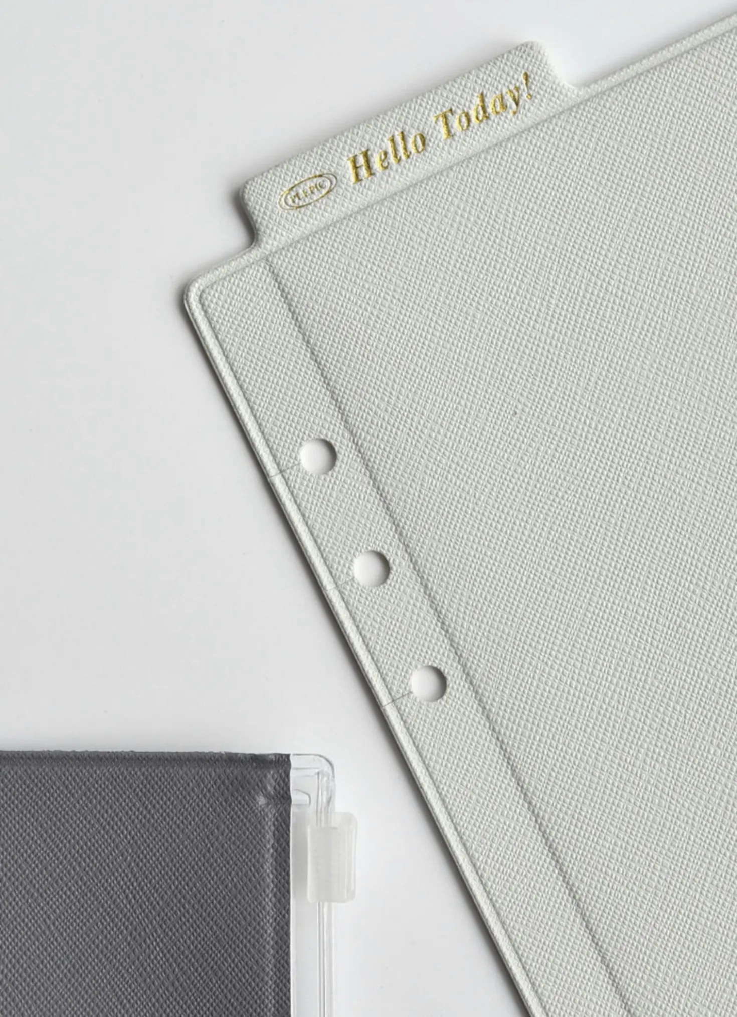 Classy Leather 6 Ring A5 Zipper Pocket