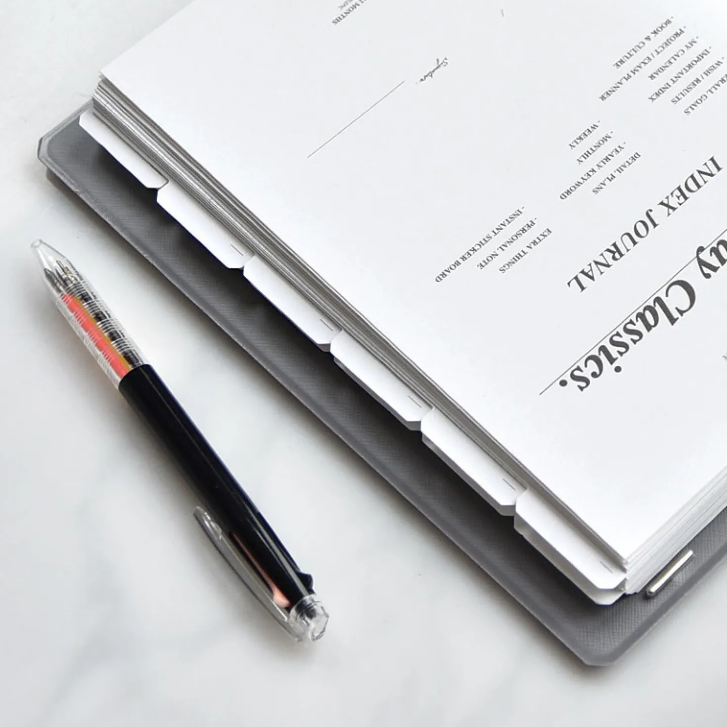 Classy Standard Index Weekly Planner