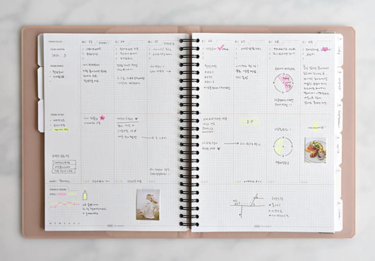 Classy Standard Index Weekly Planner