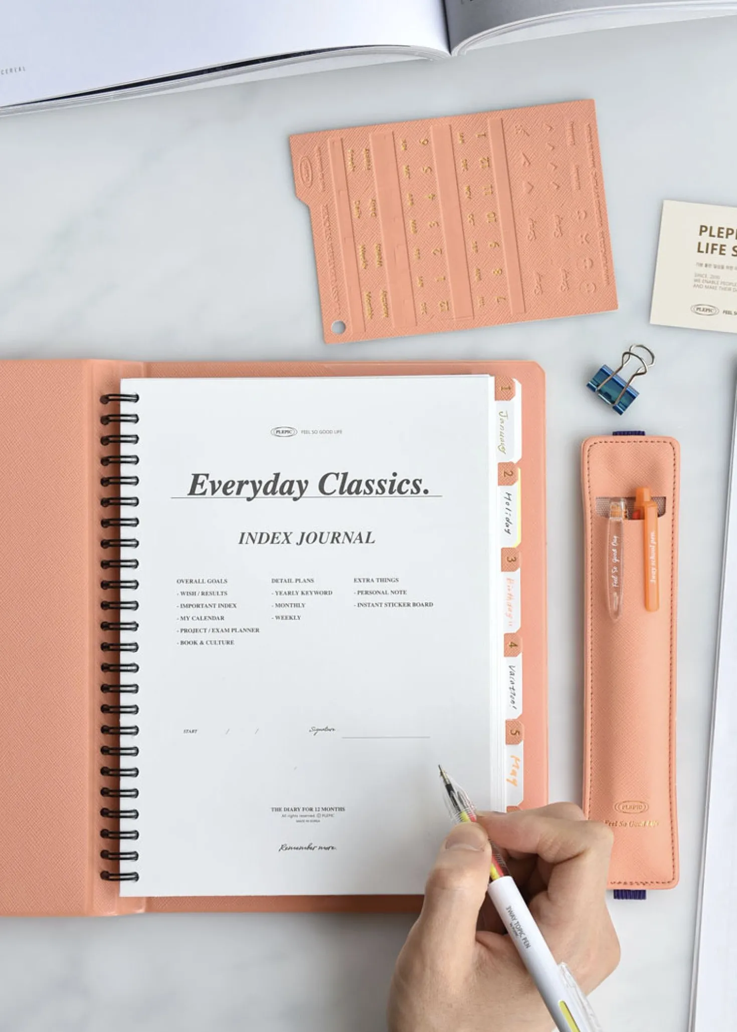 Classy Standard Index Weekly Planner