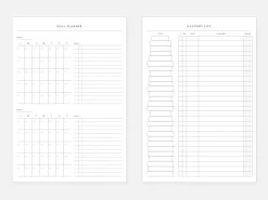 Classy Textured Leather B6 Weekly Planner