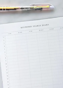 Classy Textured Leather B6 Weekly Planner