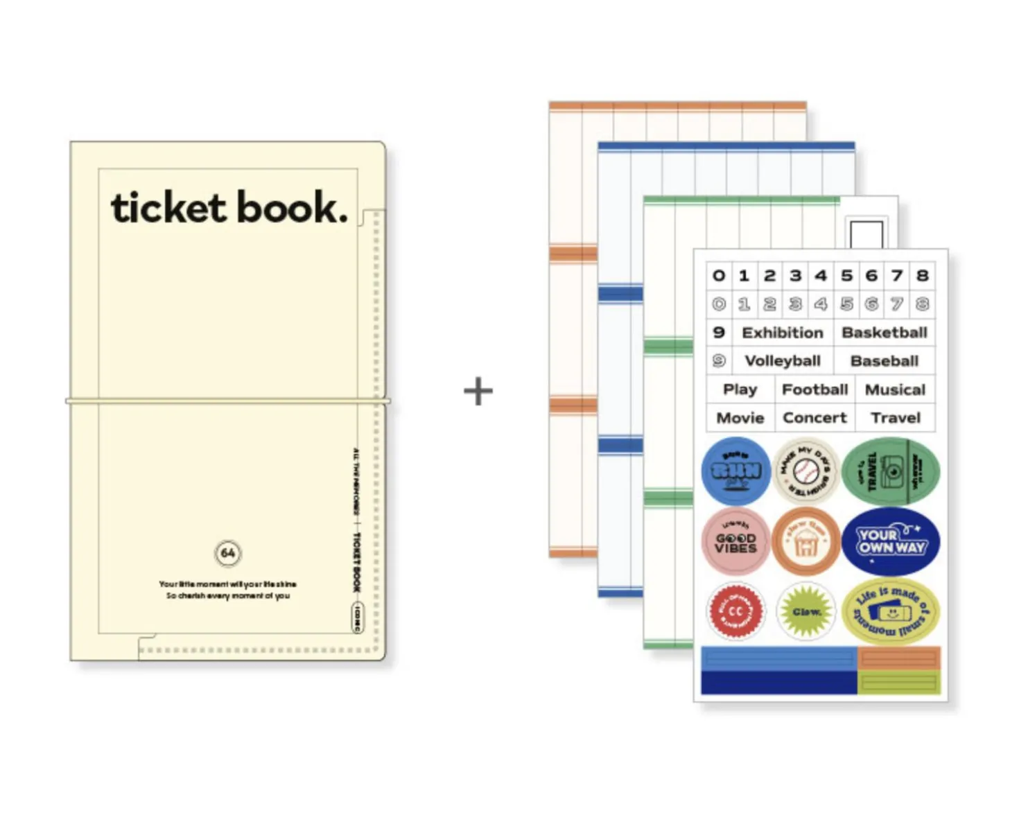 Collect Ticket Book Binder