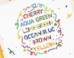 Color Combo Alphabet Removable Sticker
