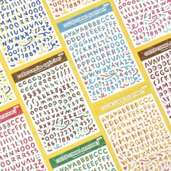 Color Combo Alphabet Removable Sticker