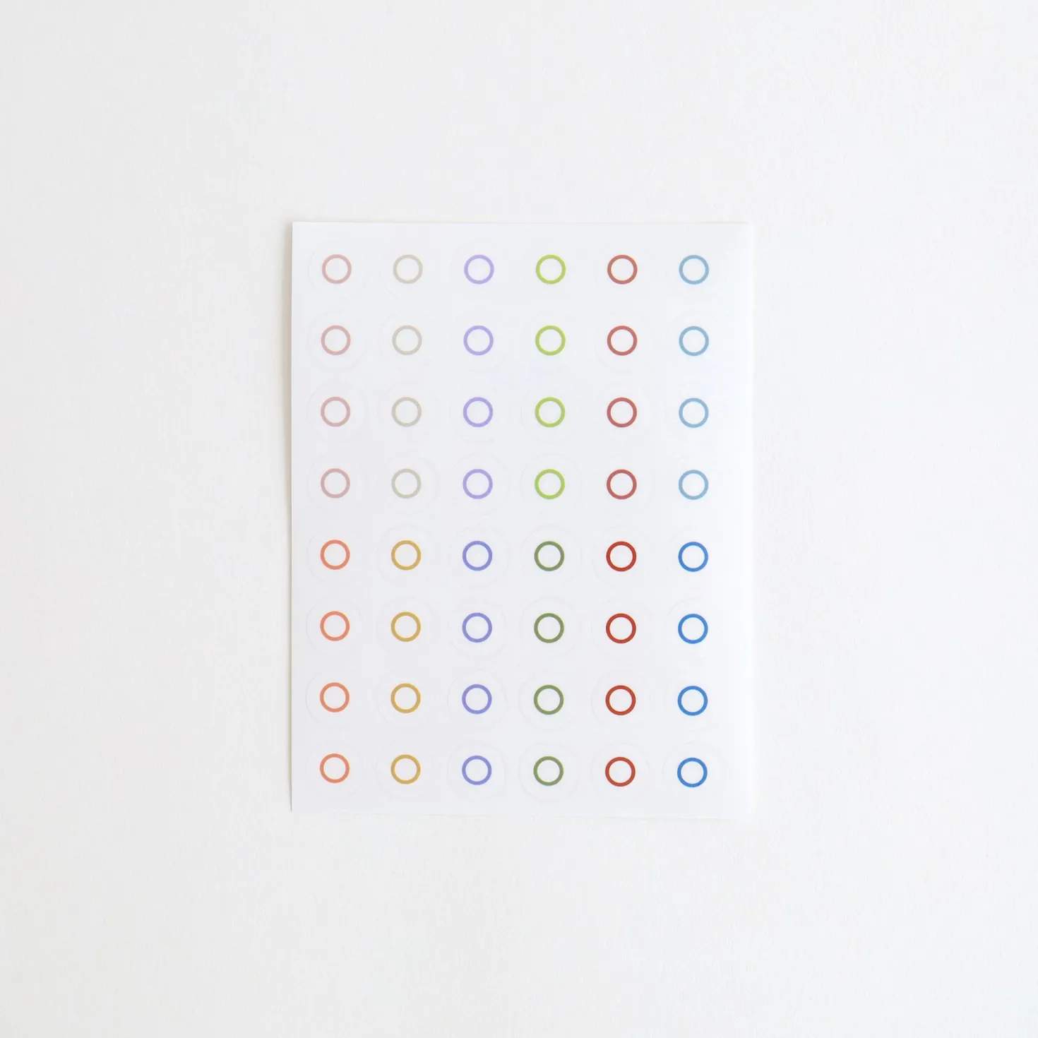 Colorful Circle Ring Sticker