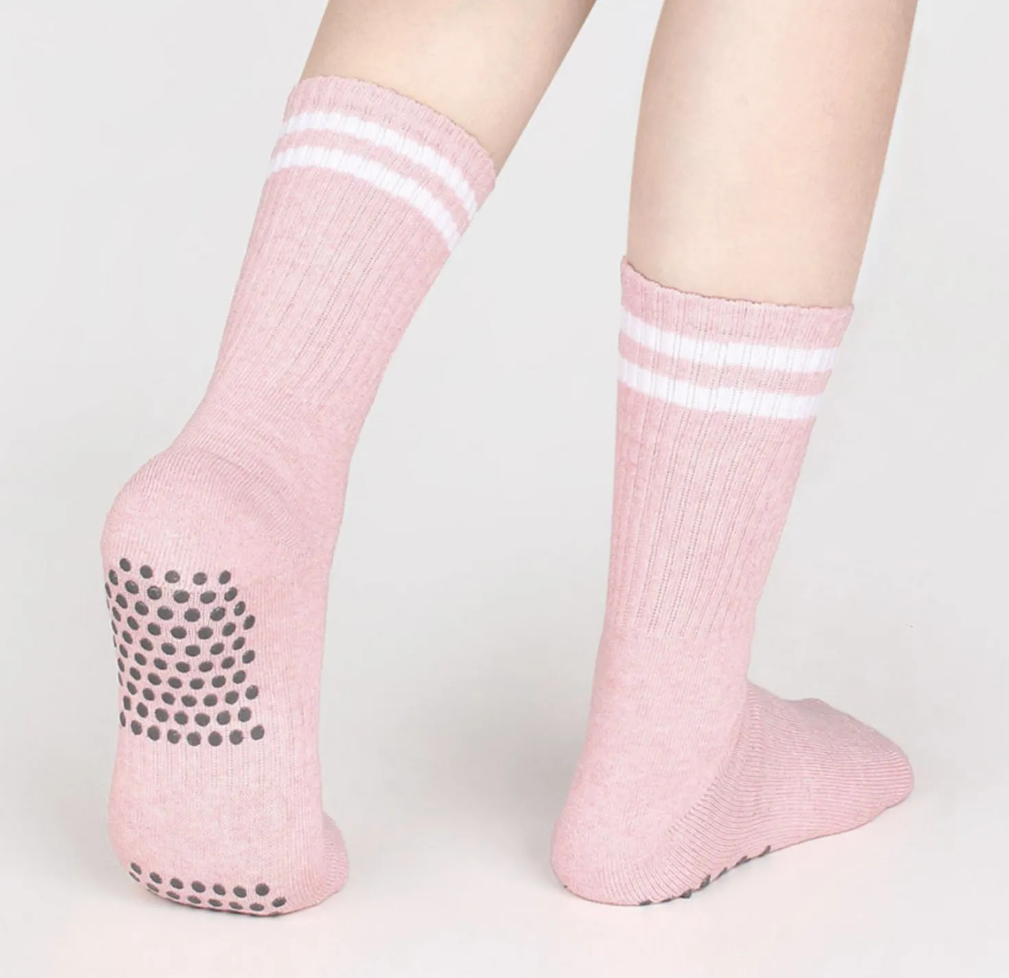 Colorful Non-slip Athletic Crew Socks