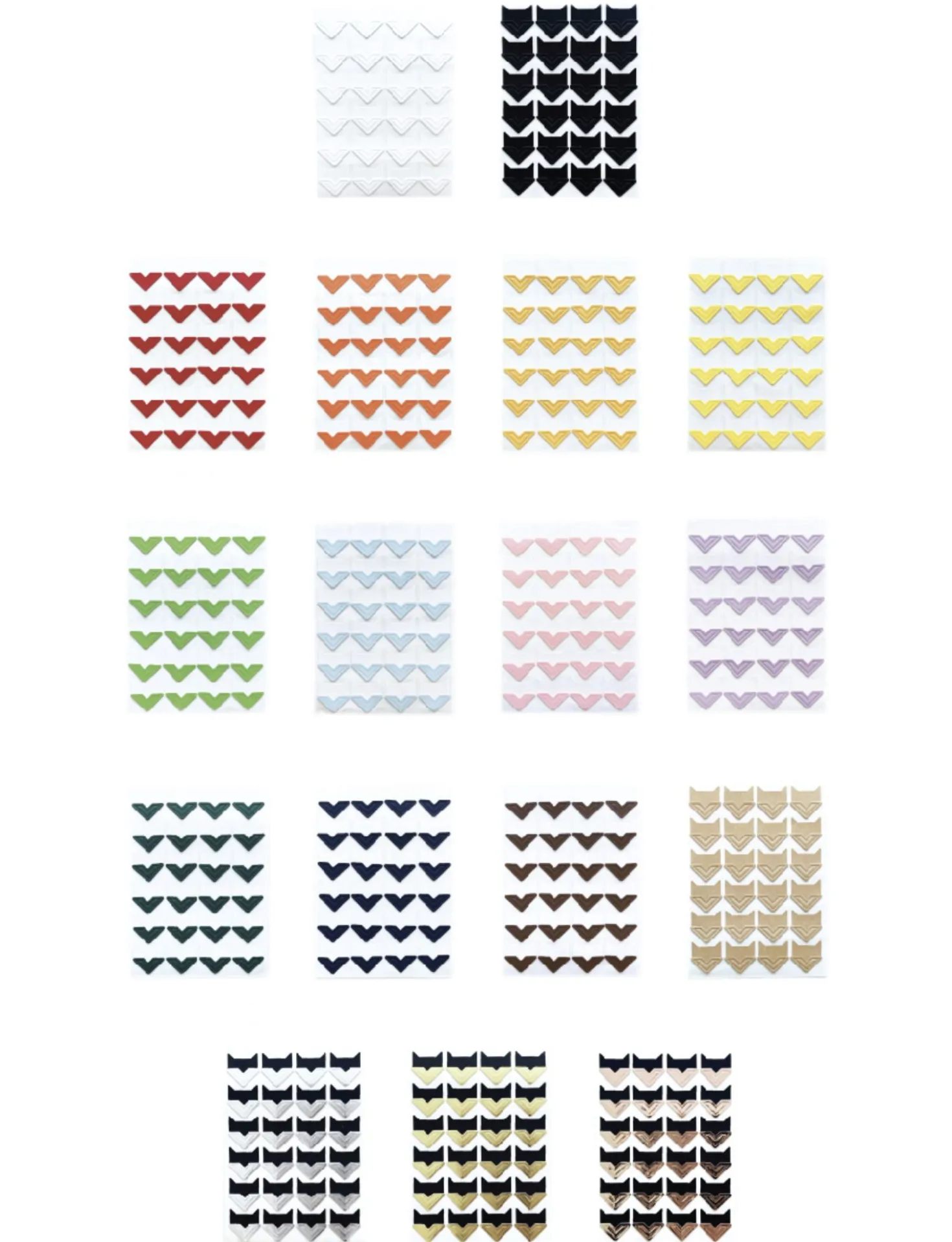 Colorful Paper Corner Sticker