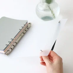 Colorful 6 Ring A5 Plain Note Refill