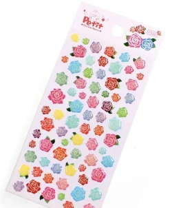 Colorful Rose Deco Sticker