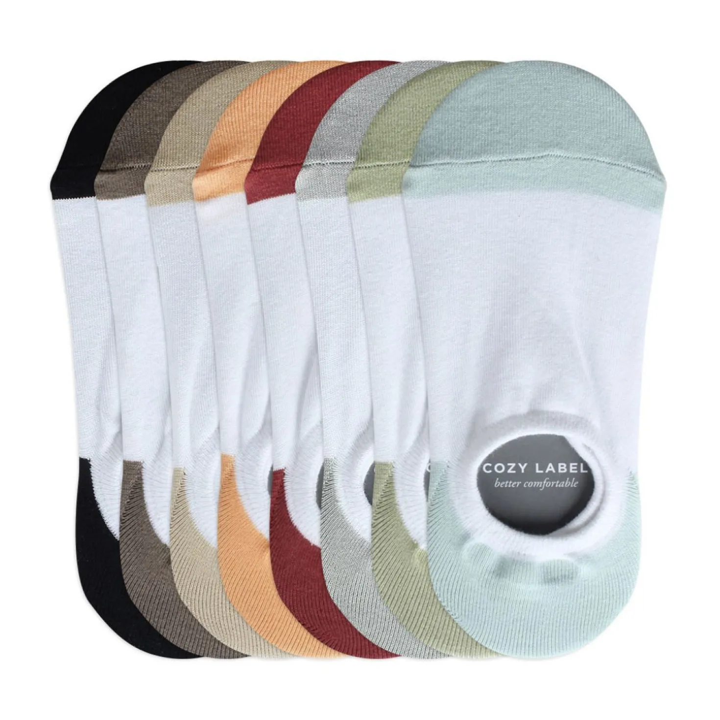 Color Point No Show Women Socks