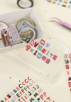 Color Recipe Alphabet Removable Sticker