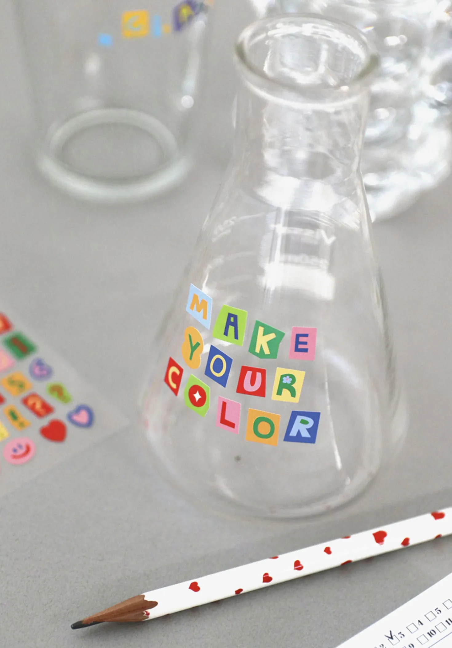 Color Recipe Alphabet Removable Sticker