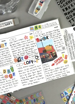 Color Recipe Alphabet Removable Sticker