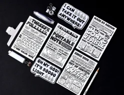 Comic Book Themed Plain Notebook