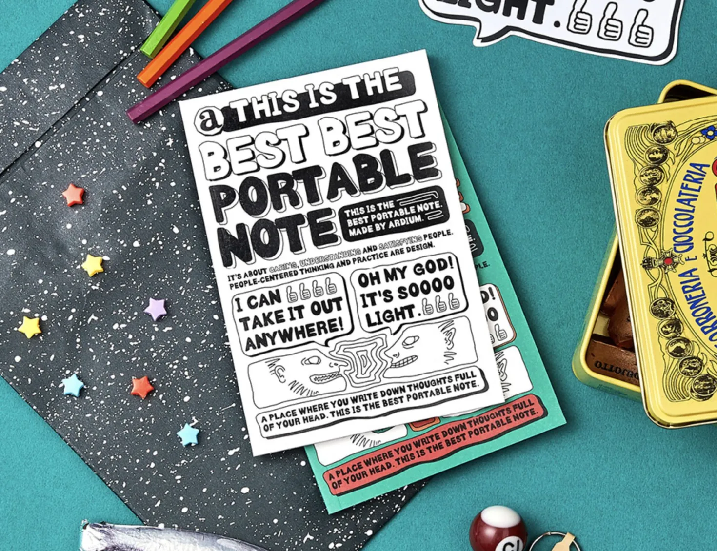 Comic Book Themed Plain Notebook