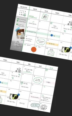 Comma To Do List Monthly Planner