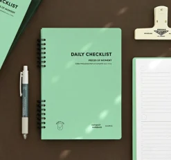 Compact A5 Hardcover Checklist Notebook