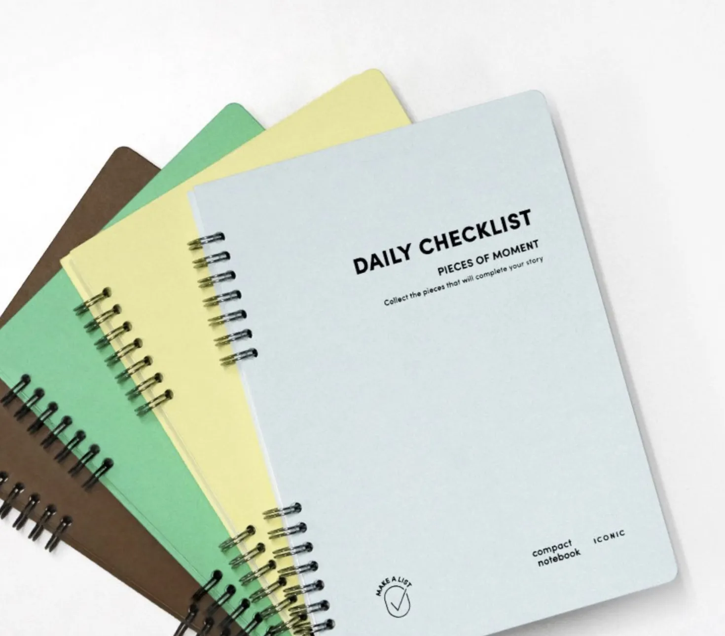 Compact A5 Hardcover Checklist Notebook