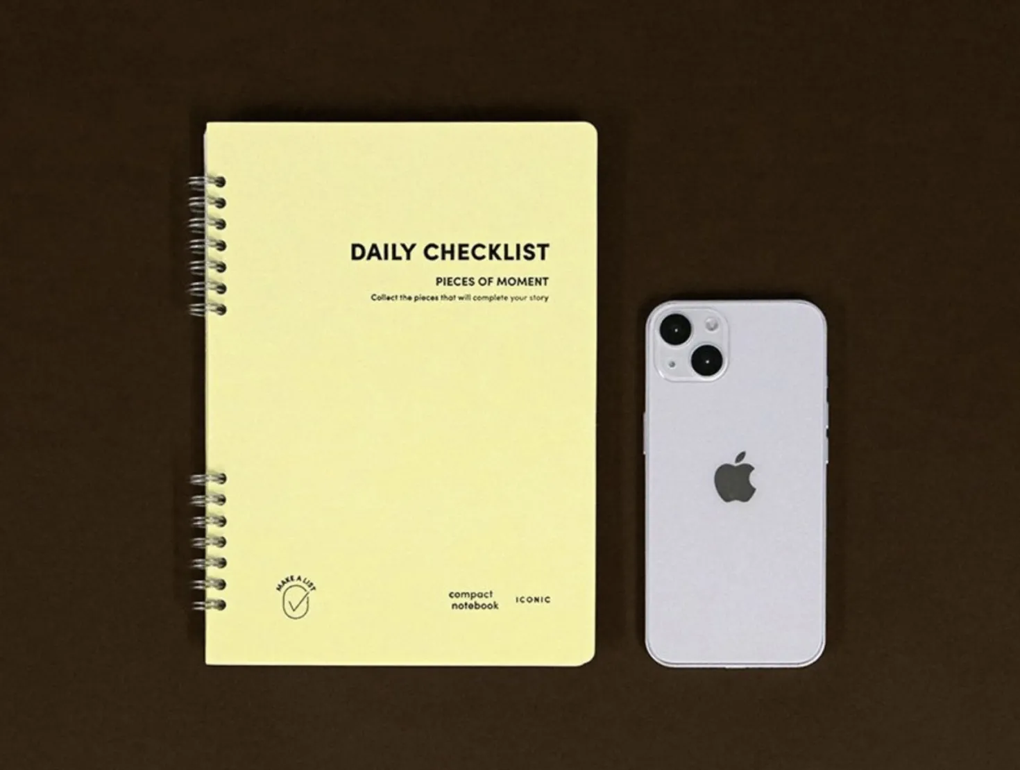 Compact A5 Hardcover Checklist Notebook