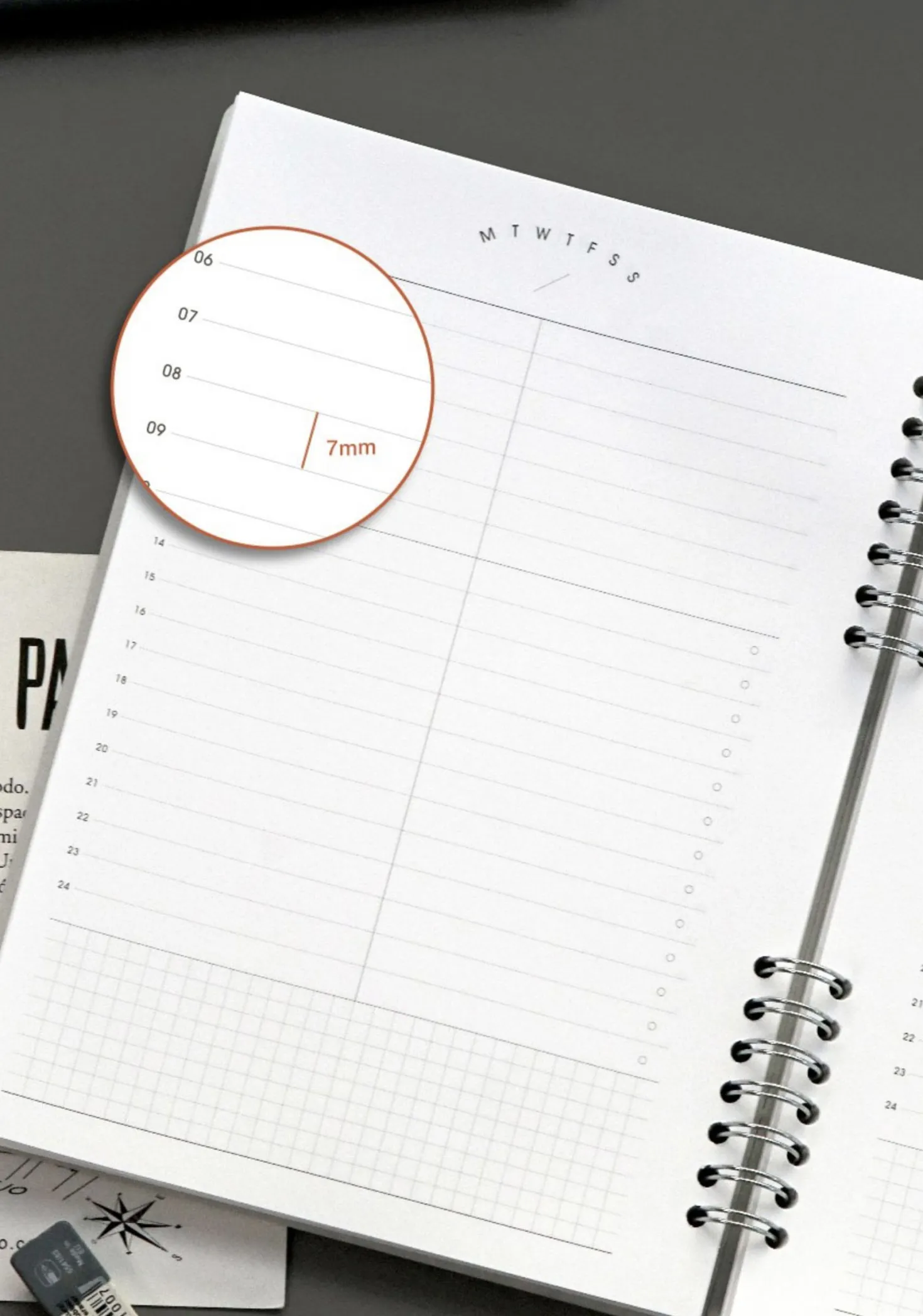 Compact A5 Hardcover Daily Work Log