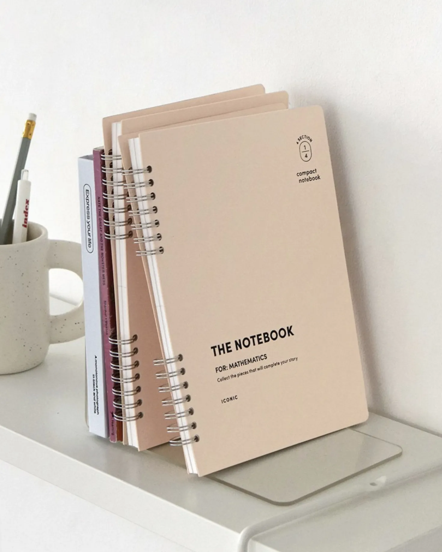 Compact A5 Hardcover Math Notebook