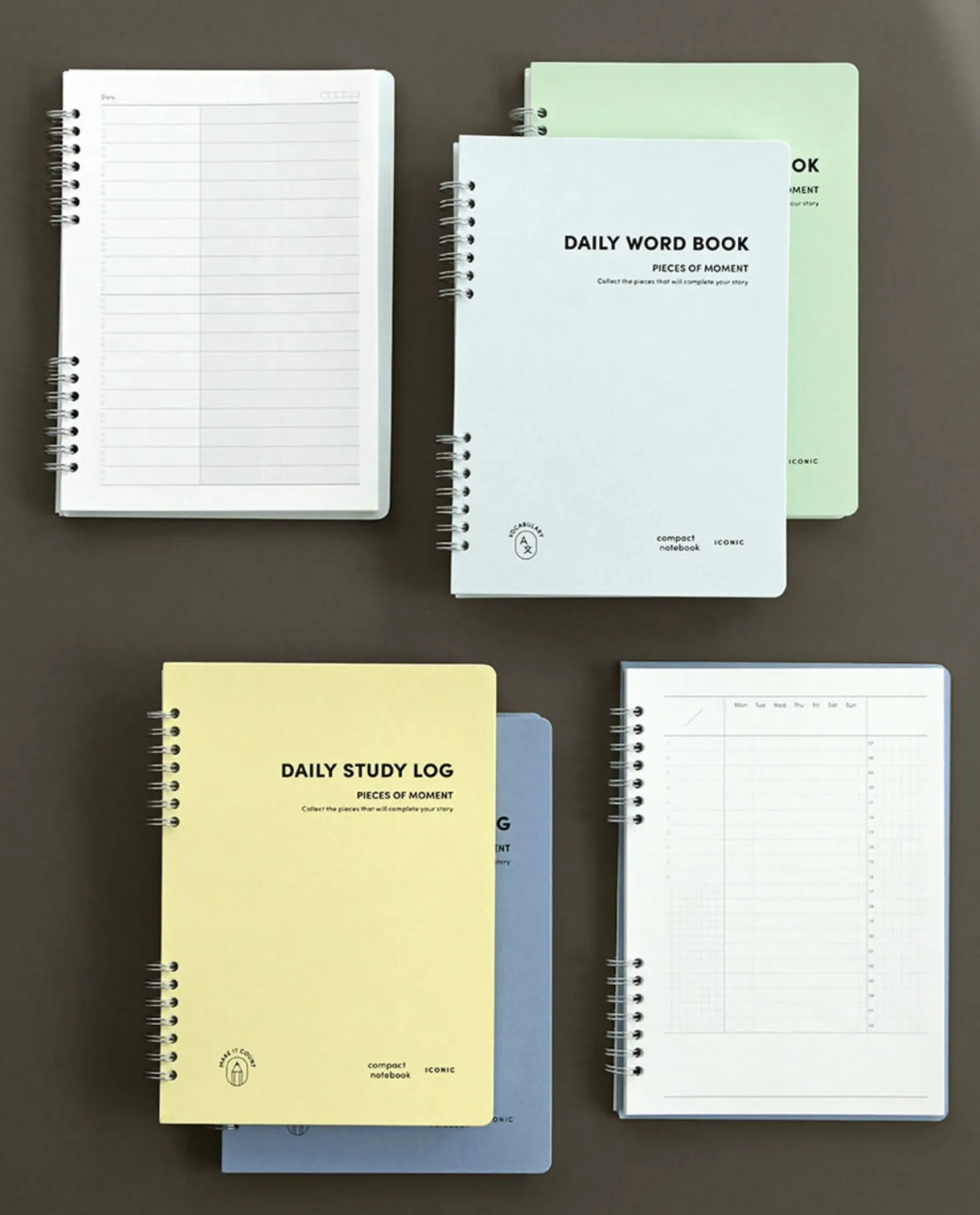 Compact A5 Hardcover Study Log