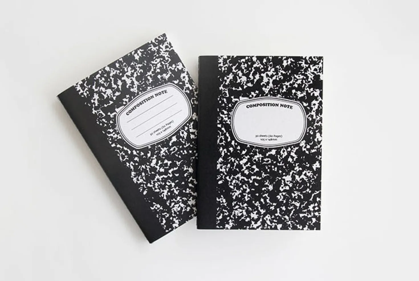 Composition A6 Plain Notebook v2