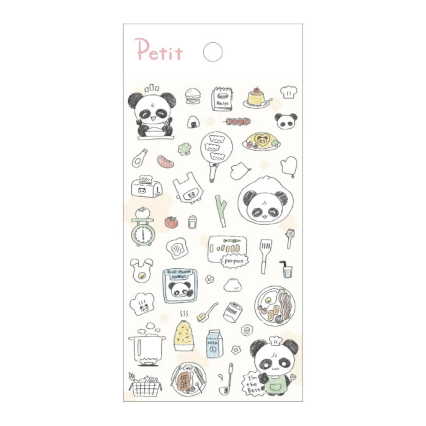Cooking Panda Deco Sticker