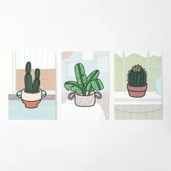 Cozy Home Houseplant Postcard