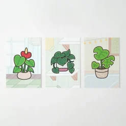 Cozy Home Houseplant Postcard