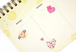 Crayon Heart Deco Sticker