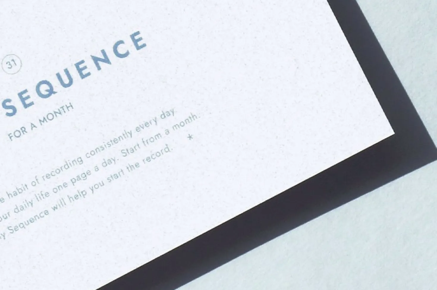 Daily Sequence One-Month Planner