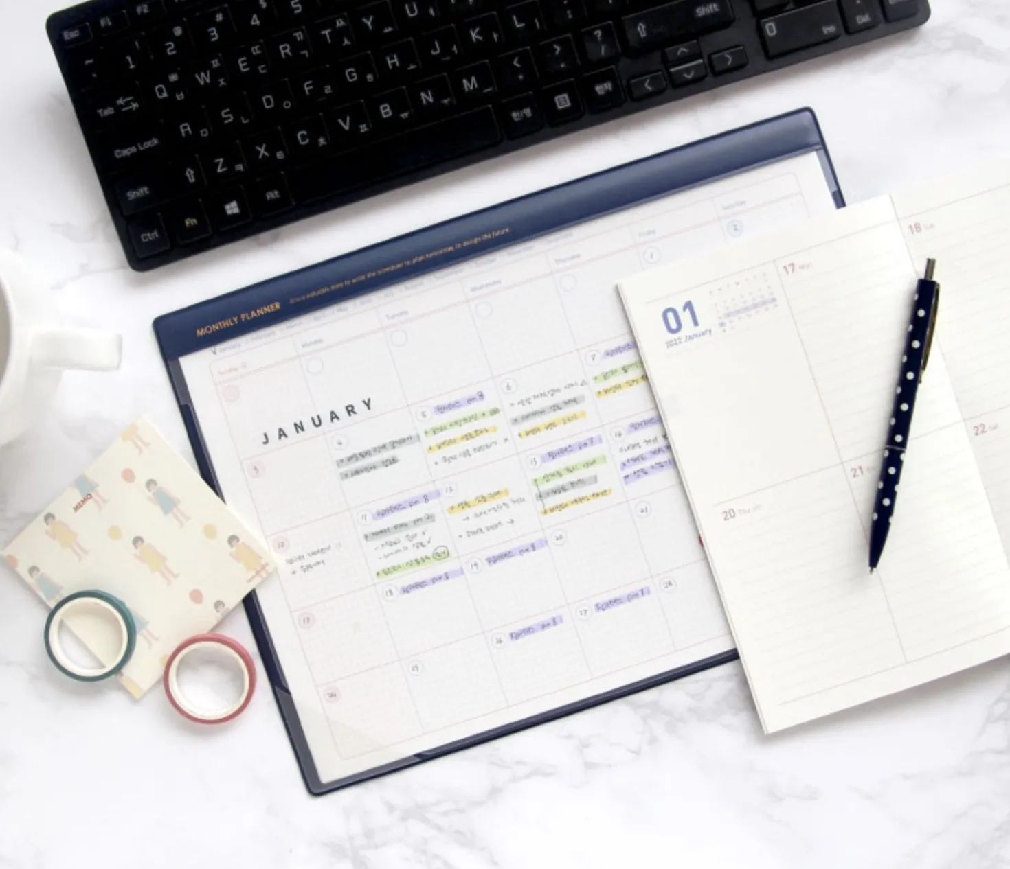 Dateless A4 Monthly Desk Pad