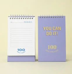 100 Days Challenge Desk Planner