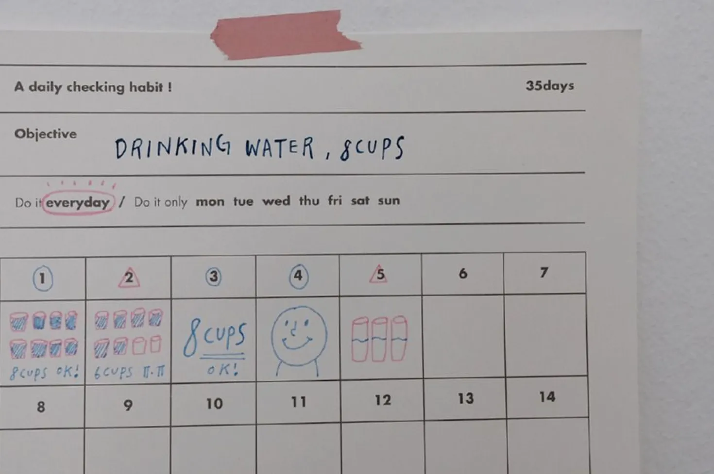 35 Days Goal Planning Notepad