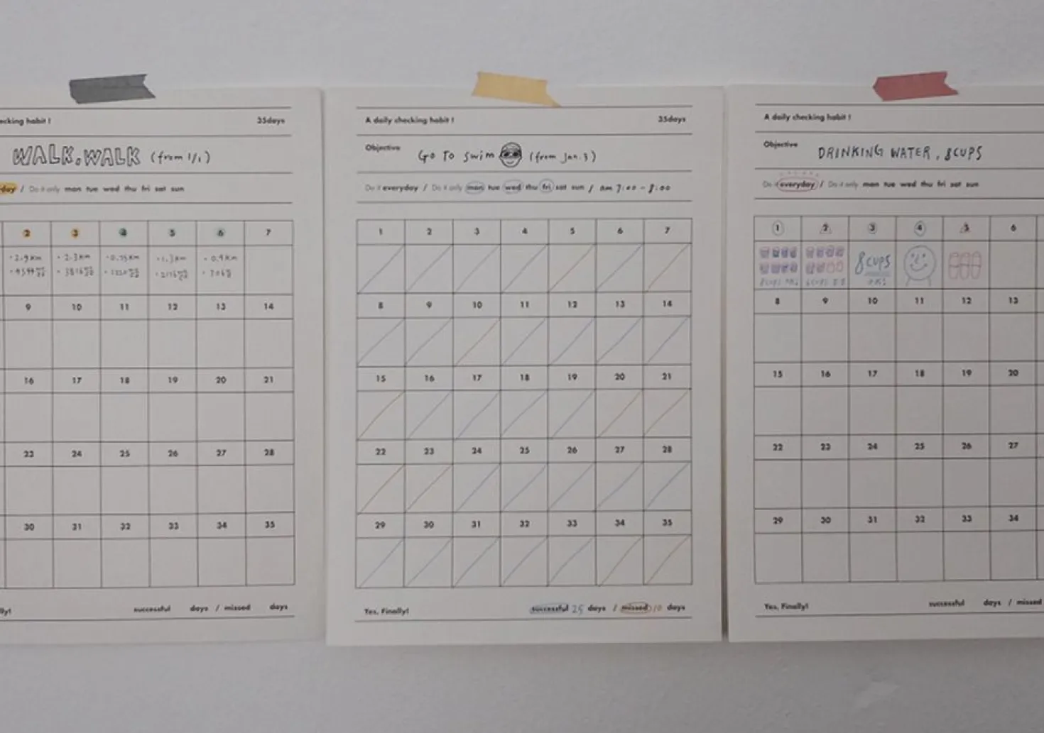 35 Days Goal Planning Notepad